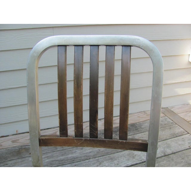 Wood 1940s Vintage Shaw Walker Aluminum and Maple Office Chair For Sale - Image 7 of 10