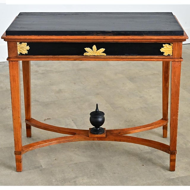 Wood Swedish 19th Century Biedermeier Console – Center Table For Sale - Image 7 of 12