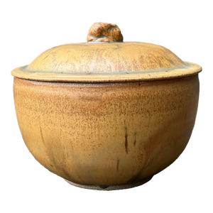 Vintage Original Studio Pottery Lidded Bowl