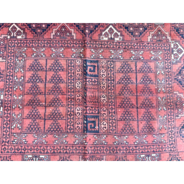 Red Rust Parda Hand-Knotted Wool Rug - 7'7" X 5'4" For Sale - Image 8 of 12