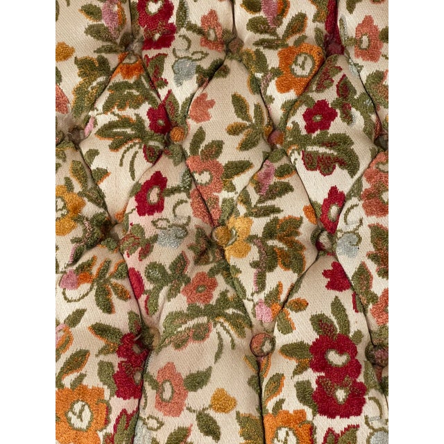 White Vintage Regency Cut Velvet Distressed Dining Chair For Sale - Image 8 of 8