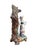Victorian Antique Continental Majolica Figural Spill Vase Pheasant Woman Tree Trunk Figure For Sale - Image 3 of 12