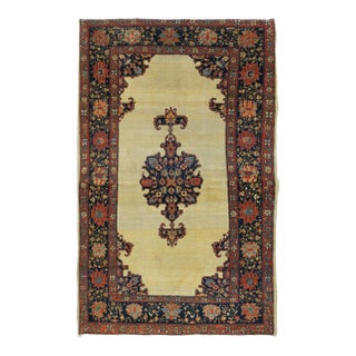 Late 18th Century Antique Farahan Sarouk Rug 4'1'' X 7'0'' For Sale