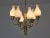 Six Arm Chandelier in Brass and Opal Glass by Edvard Hagman, Sweden, 1956 For Sale - Image 10 of 12