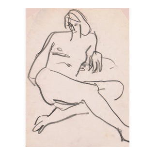 'Seated Nude' by Victor Di Gesu, Paris, Louvre, Salon D'Automne, Académie Chaumière, San Francisco Art Association, Los Angeles County Museum of Art For Sale