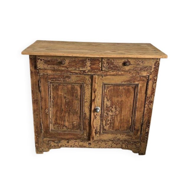 Vintage Brown Patinated Buffet, 1930s For Sale - Image 10 of 10