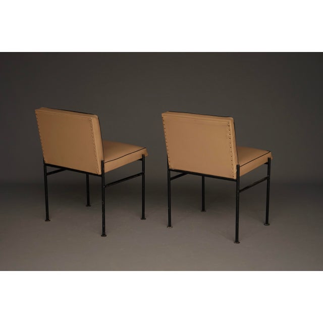 Black Modernist Side Chairs from Wim Den Boon, 1960s, Set of 2 For Sale - Image 8 of 14