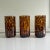 Boho Chic Italian Tortoise Shell Print Amber Brown Highball Glasses - Set of 6 For Sale - Image 3 of 6