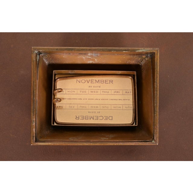 Tiffany Studios New York Zodiac Pattern Bronze Desk Calendar Holder or Picture Frame For Sale - Image 13 of 16
