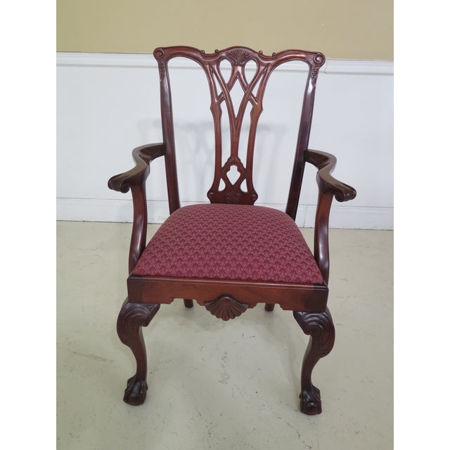 Craftique Ball & Claw Mahogany Dining Room Chairs - Set of ...