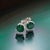 Green Natural Emerald Stud Earrings 14k White Gold 1.63 TCW Certified For Sale - Image 8 of 14