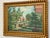 Mid 20th Century Mid 20th Century Vintage Oil Painting Impressionist City Garden. Signed, Framed. For Sale - Image 5 of 10