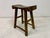 Brown Antique Rustic Elm Stool For Sale - Image 8 of 14