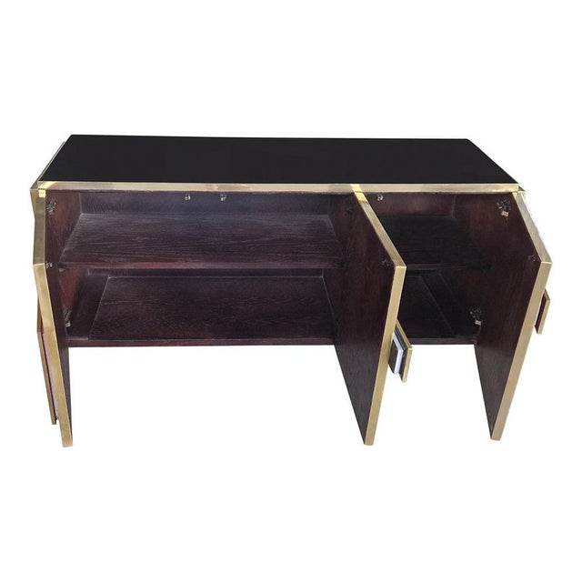 Three-Door Sideboard with Backlit Handles, 1980s For Sale - Image 9 of 12