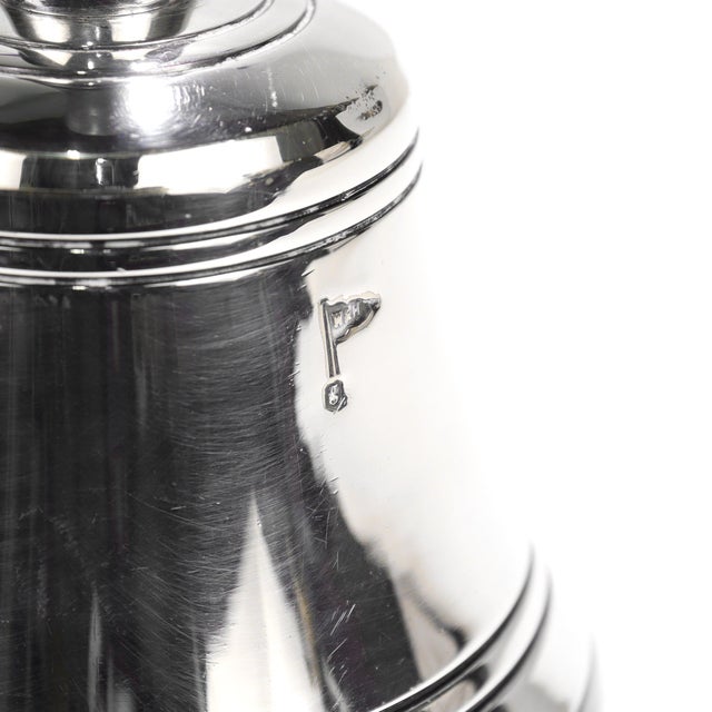 Vintage English Silver Plate Table Bell by Walker & Hall, 1962 For Sale - Image 12 of 15