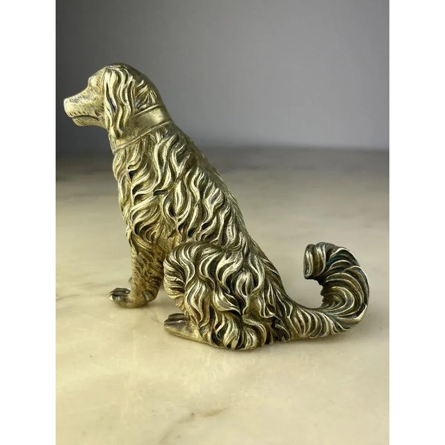 Ottone dog, made in Italy, 60s. Excellent as a desk papercare. Small signs of time and use. In the lower part it has a...