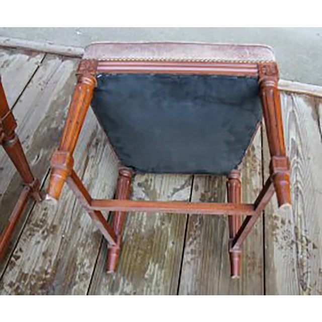 Mid 20th Century Jansen Louis XVI Style Wood Side Dining Chairs - Set of 10 For Sale - Image 5 of 7