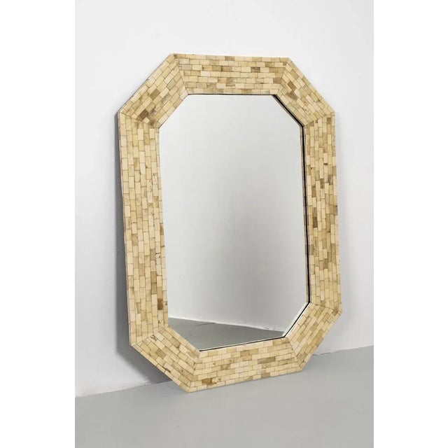 Vintage Mirror in Mosaïc Frame For Sale - Image 3 of 9