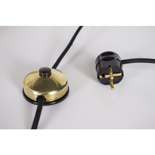 Sommerso Murano Glass and Brass Lamp, 1970s For Sale - Image 14 of 15