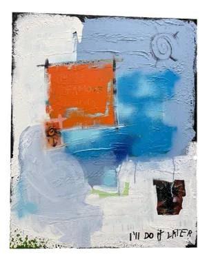 Andrew Baptiste, I Will Do It Later, 2024, Acrylic and Plaster