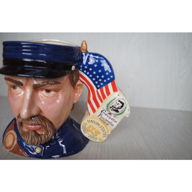American Royal Doulton American Civil War Confederate & Union Soldier Character Jug For Sale - Image 15 of 17