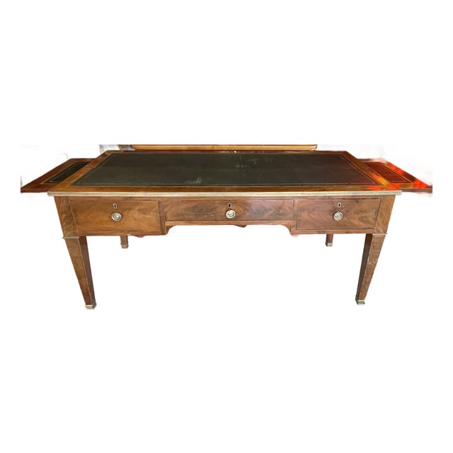 Early 20th Century Louis XVI Leather Topped Writing Desk For Sale