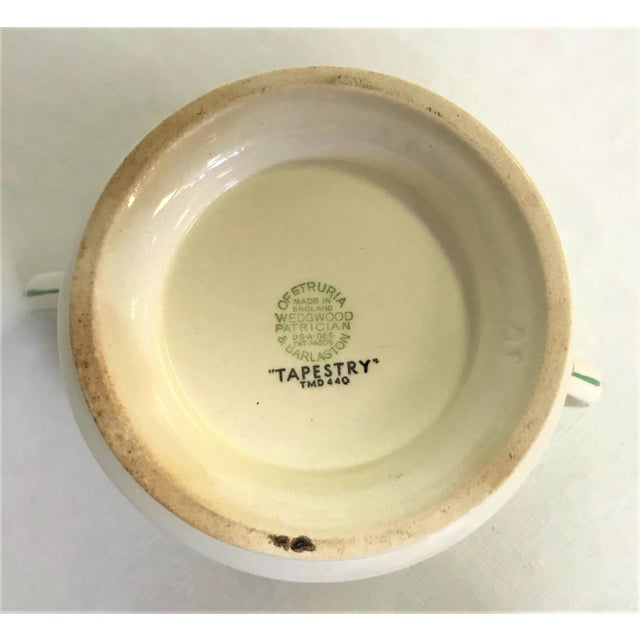Vintage Wedgewood Patrician Tapestry Collection Sugar Bowl With Lid For Sale In West Palm - Image 6 of 9