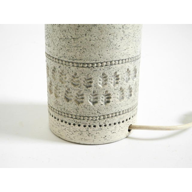 White White Rimini Ceramic Table Lamp by Aldo Londi for Bitossi, Italy, 1960s For Sale - Image 8 of 13