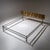 Luciano Frigerio Bed With Brass Headboard by Luciano Frigerio, Italy, 1970s For Sale - Image 4 of 11