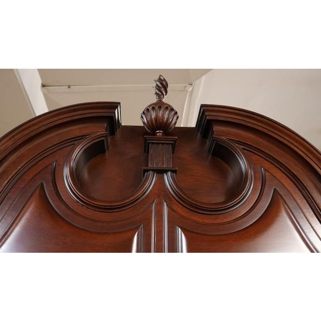 1990s Kindel Winterthur Mahogany Rhode Island Goddard Chippendale Secretary Desk For Sale - Image 14 of 18