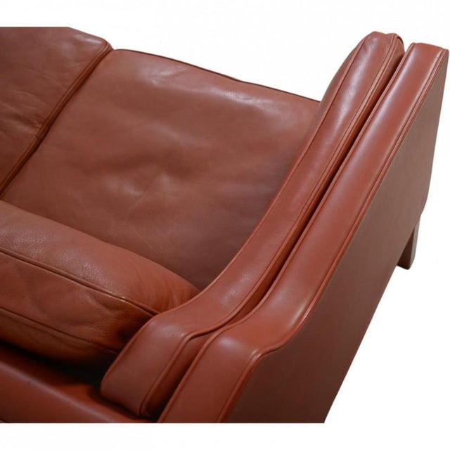 2213 3-Seater Sofa in Cognac Leather by Børge Mogensen, 1997 For Sale - Image 12 of 18