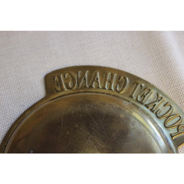 Vintage Brass Trinket Tray / Catchall for Pocket Change For Sale In New York - Image 6 of 7
