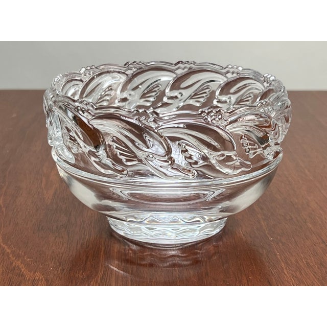 This beautiful vintage Tiffany & Co. crystal footed bowl is a wonderful example of the elegant decorative glass designs...