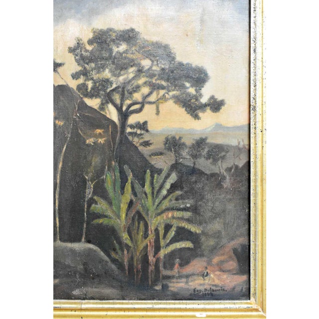 French Artist, Animated Scene, 1800s, Oil Painting, Framed For Sale - Image 3 of 6