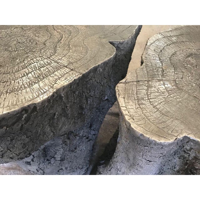 Contemporary New Table O Stool Featuring a Trunk in Patinated Bronze For Sale - Image 3 of 8