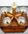 1960s Mid Century Modern Chandelier Light Lamp Brass Oak Wood 5 Light Ceiling Glass For Sale - Image 9 of 12