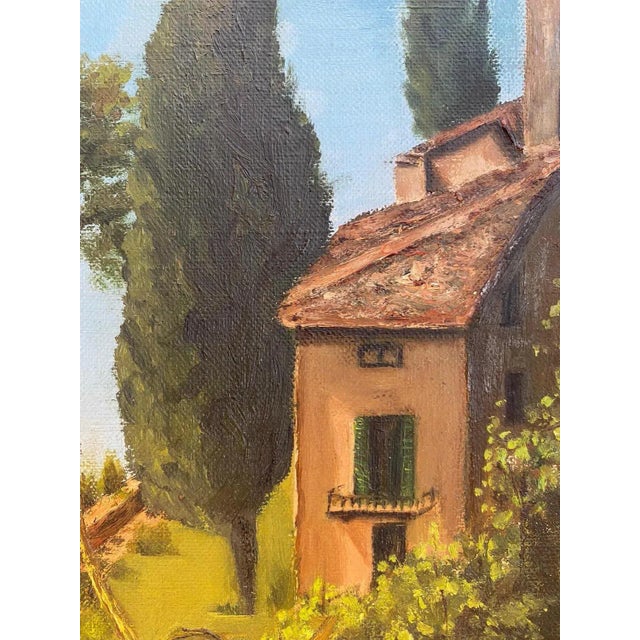 E. Bernasconi, Monte San Salvatore Lugano, Oil on Canvas For Sale - Image 7 of 9