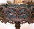 19th C. French Black Forest Carved Walnut Jardinière on Stand With Zinc Liner For Sale - Image 4 of 9