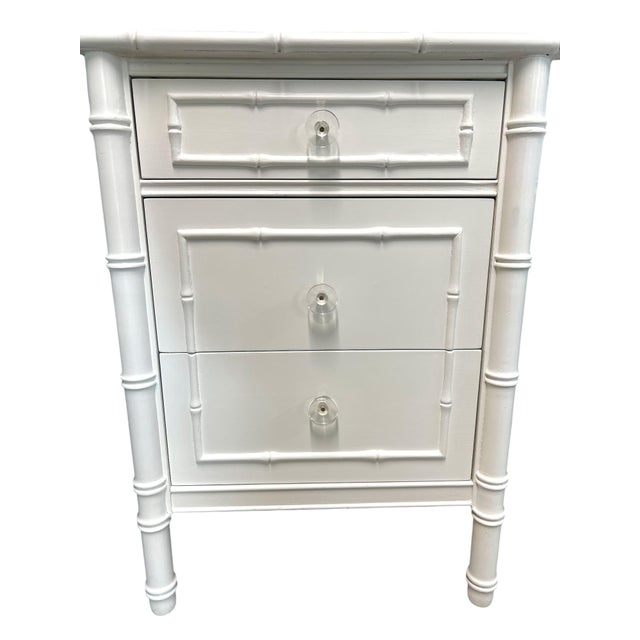 Thomasville Faux Bamboo 4-Drawer Desk For Sale In West Palm - Image 6 of 8