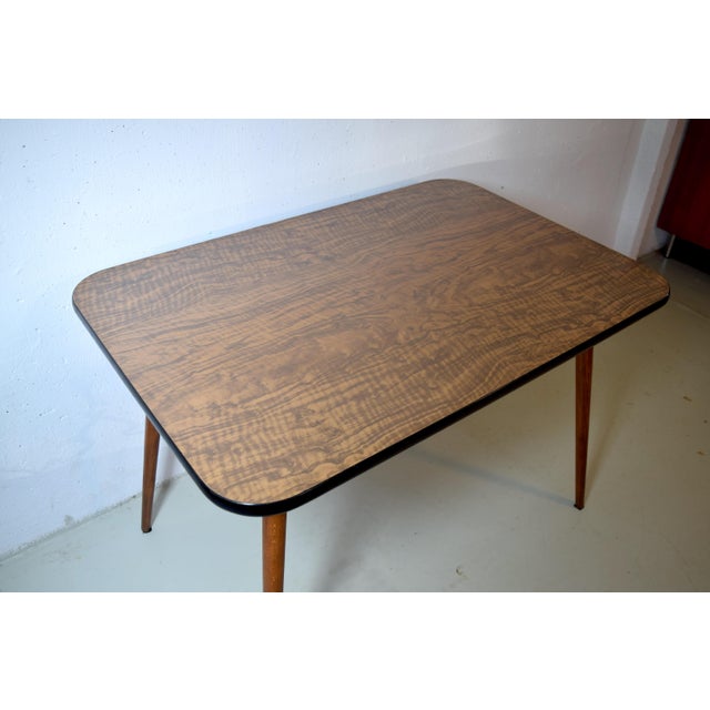 Mid-Century Modern Coffee Table in Beech, 1950s For Sale - Image 4 of 6