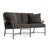 Brown Jordan Venetian Loveseat, Textured Pewter frame with Fusion Charcoal fabric For Sale - Image 12 of 12