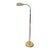 1970s MCM Alsy Style Clamshell Scalloped Gooseneck Pharmacy Floor Lamp For Sale