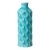 Late 20th Century Tall Coastal Breeze Turquoise Crackle Glaze Vase – Sculptural Wavy Form Ceramic Vessel, 17” H For Sale