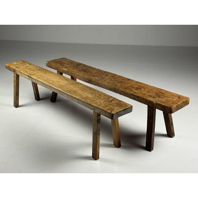 Country Dining Room Benches, Set of 2 For Sale - Image 13 of 18