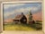 Lovely one of a kind petite original oil on wood painting of American rural scene signed by artist ORHT. Peaceful cottage...