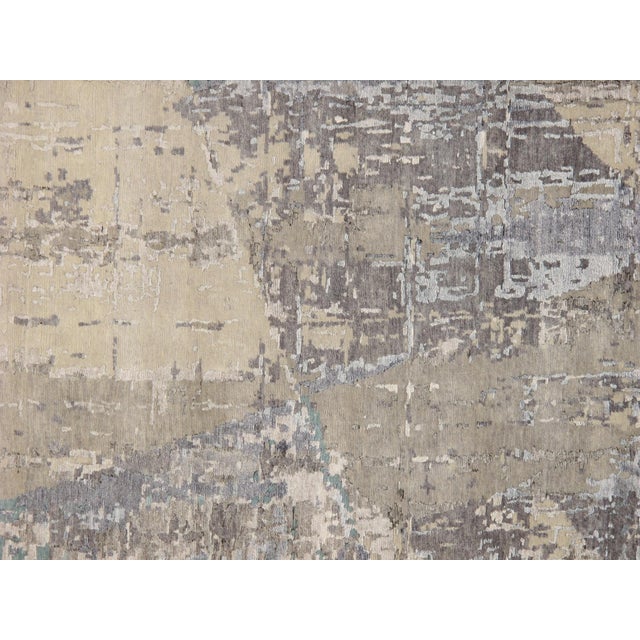Modern Grey Area Rug- 9'11" X 13' 9" For Sale - Image 4 of 4