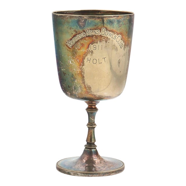 1911 Working Mens Bowls Club Trophy For Sale