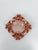 Vintage French Peach-Pink Diamond-Cut Glass Ashtray, 1950s For Sale - Image 14 of 18