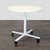 Laminate top on metal base with castors, designed by Dan Grabowski. Brand: Herman Miller. Dimensions (in): 30W x 30D x 29H.