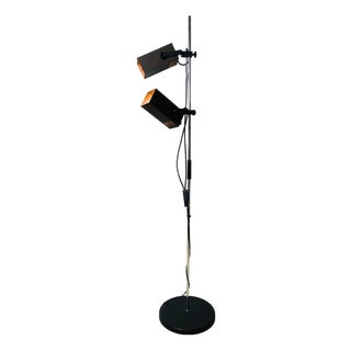 Dutch Postmodern Floor Lamp with Double Adjustable Spotlights, 1980s For Sale